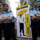 A manipulated photo of Xi in Hong Kong‘s pro-democracy Umbrella Movement in 2014.